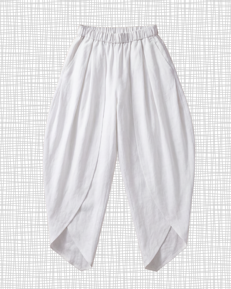 White Linen Tulip Shalwar