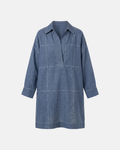 Indigo Linen Chawal Tanka Tunic