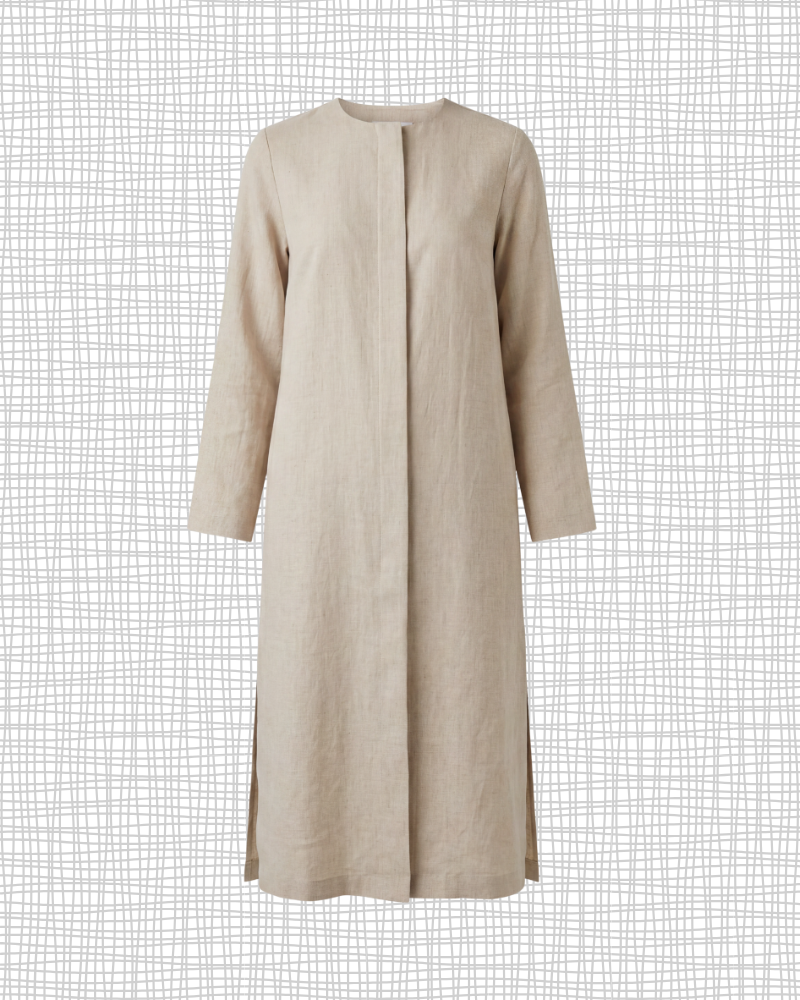 Oat Linen Long Tunic