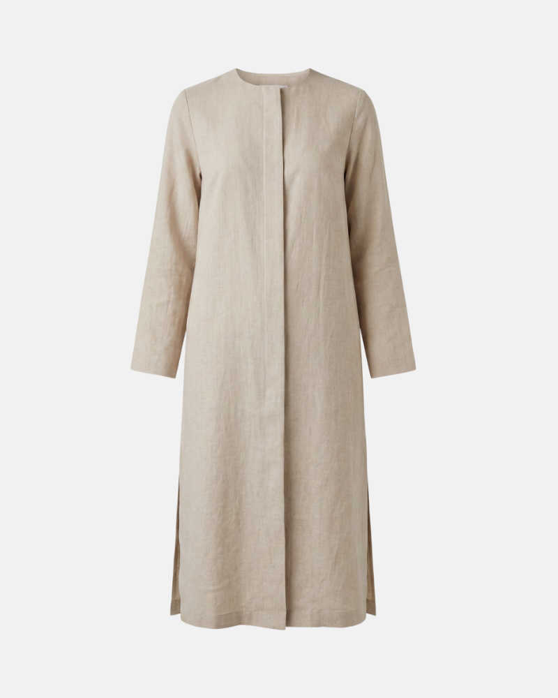 Oat Linen Long Tunic