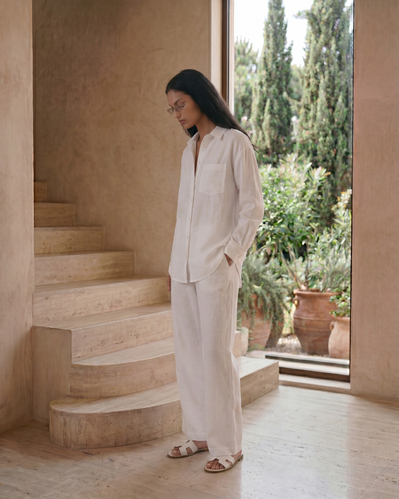 White Linen Shirt