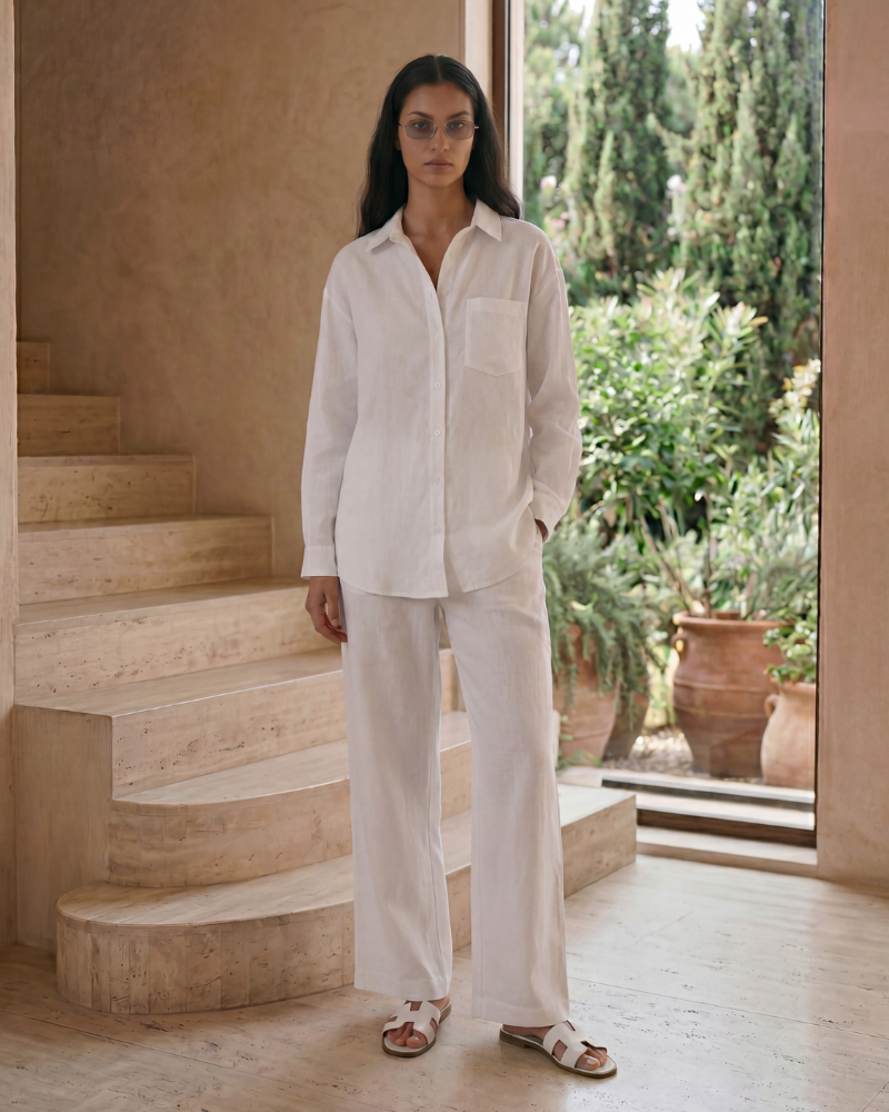 White Linen Shirt